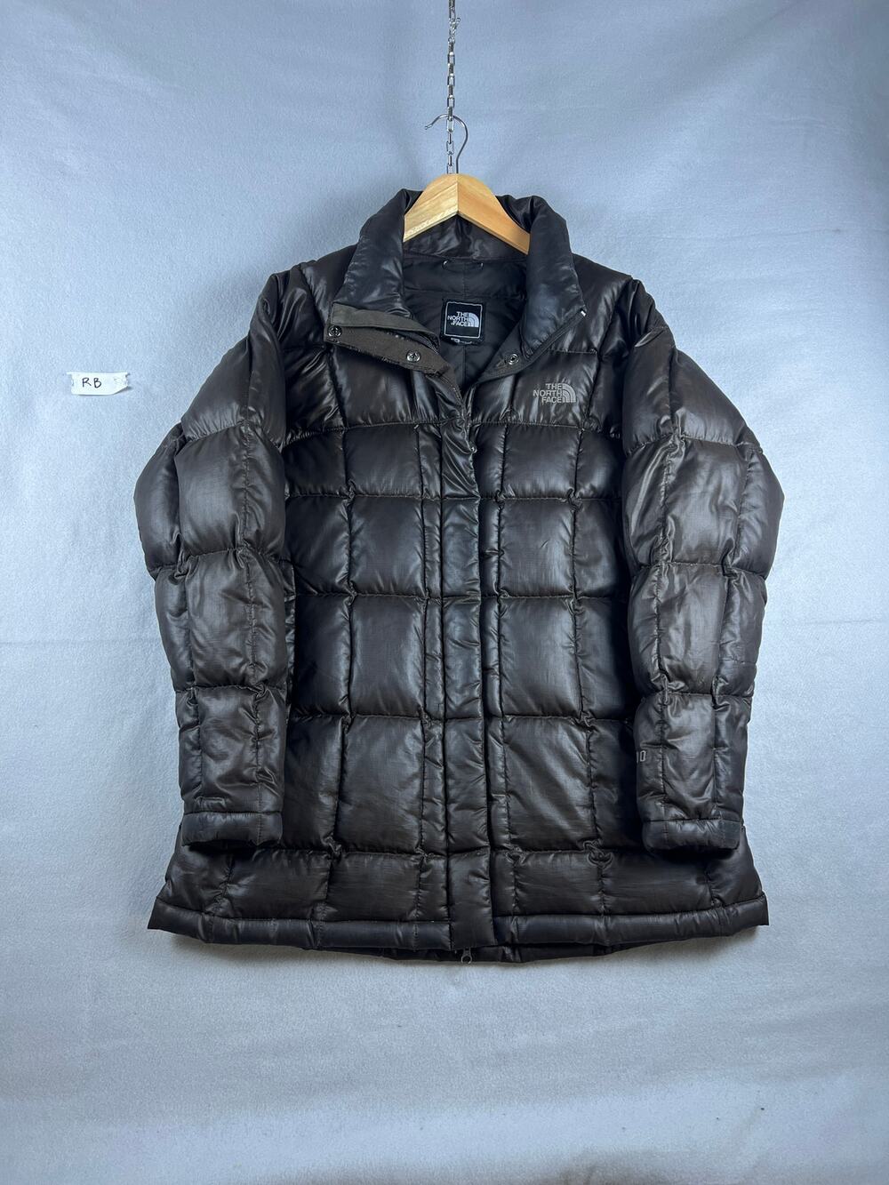 The North Face Puffer Jacket Womens M Brown 600 Fill Down Quilted Winter Warm